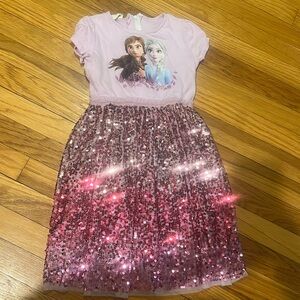 Xiaoya Studio Frozen II Themed Sequin Skirt Dress (6-7)
